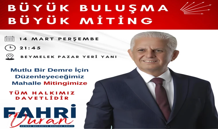 MUTLU BİR DEMRE İÇİN FAHRİ DURAN