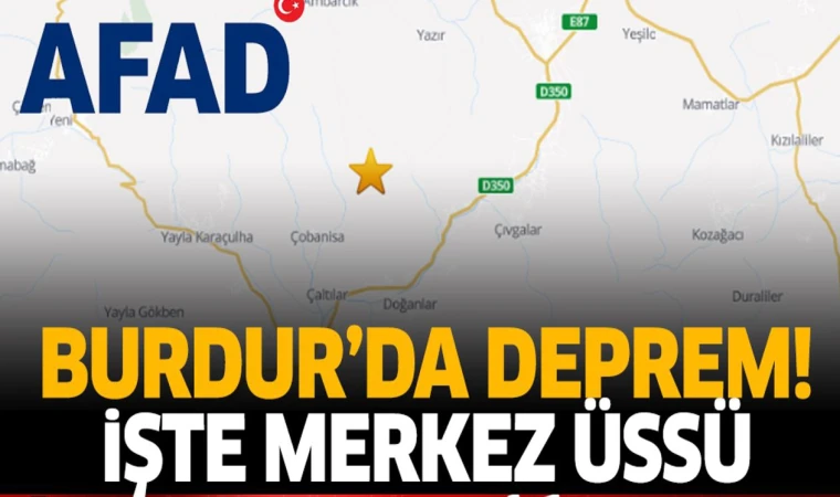 BURDUR'DA DEPREM