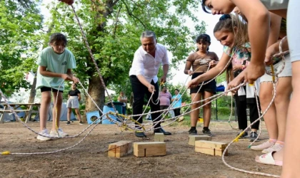 Antalyada Muratpaşa’da doğa kampı kapılarını açtı